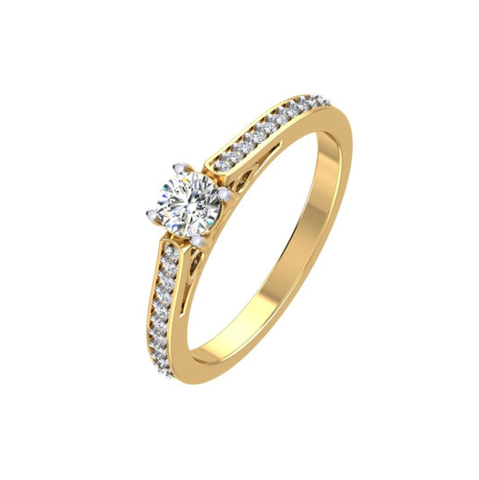 Eternal Spark Pavé Solitaire Ring