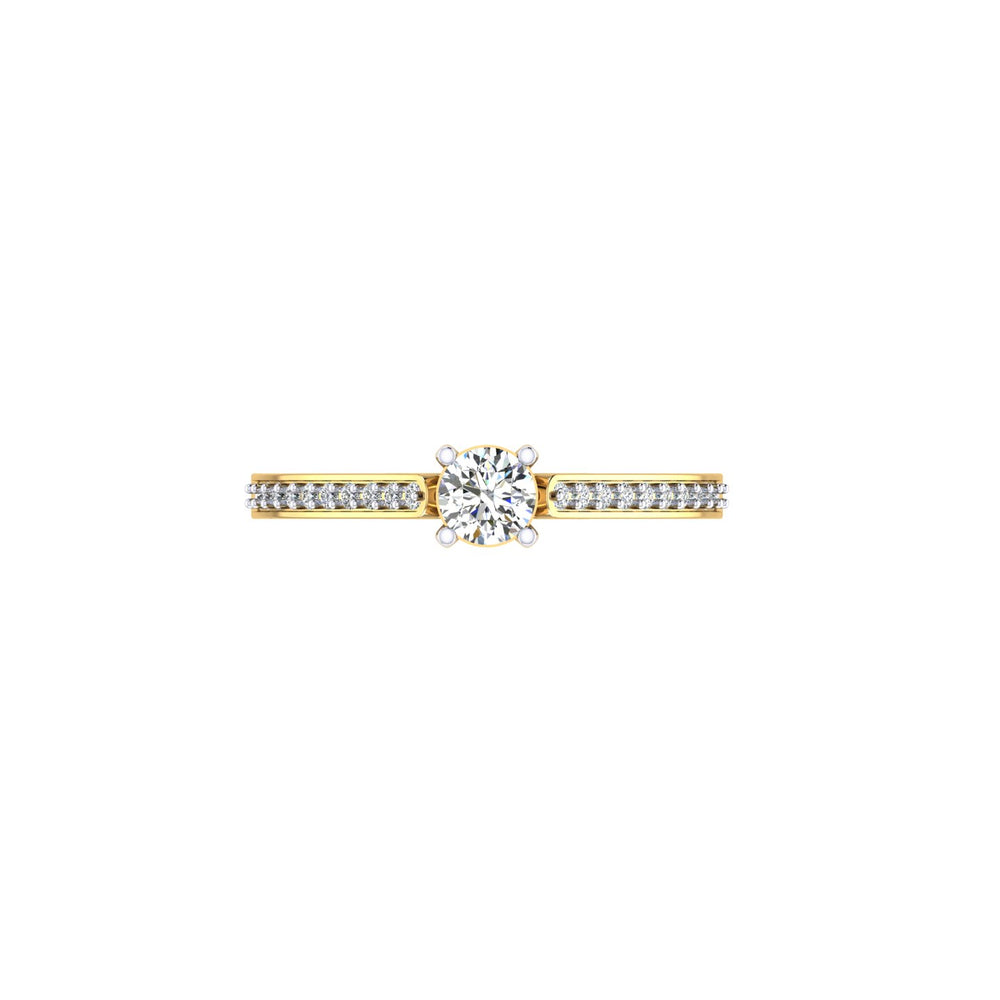Eternal Spark Pavé Solitaire Ring