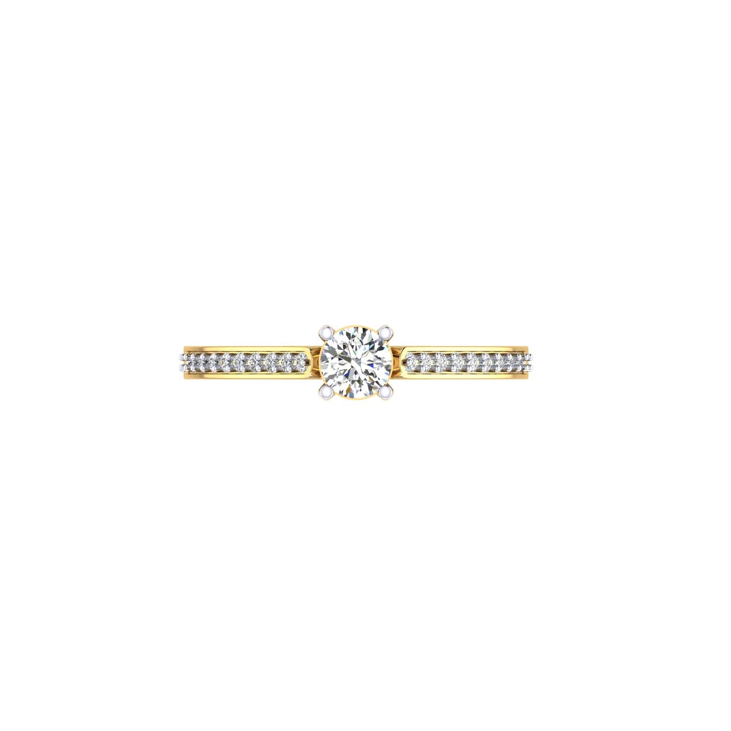 Eternal Spark Pavé Solitaire Ring