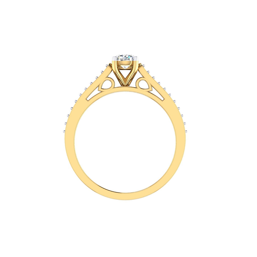 Eternal Spark Pavé Solitaire Ring
