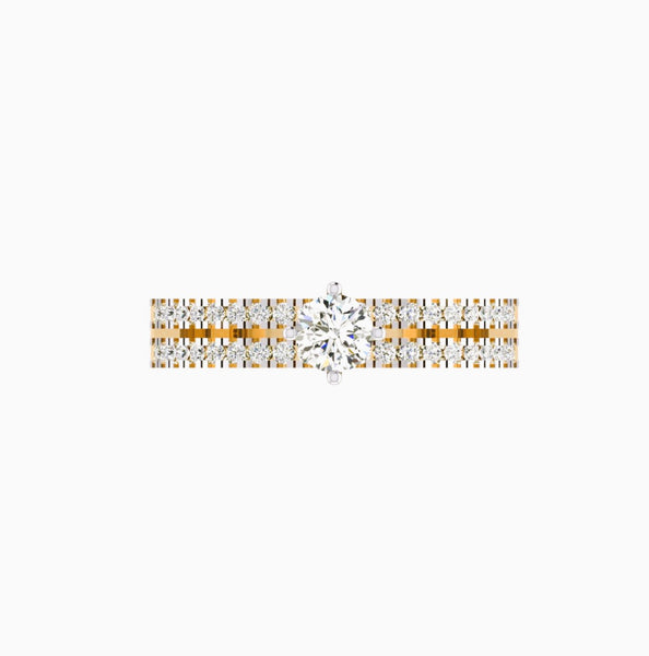 Royal Twin Spark Solitaire Ring hover image