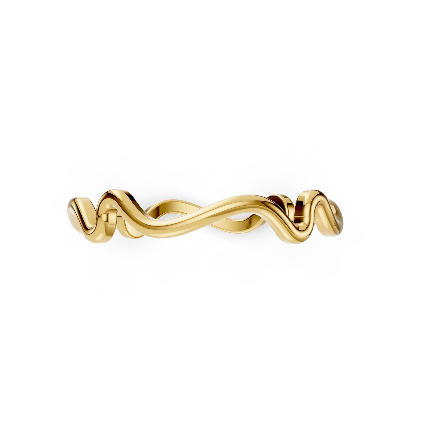 Golden Lattice Band Ring