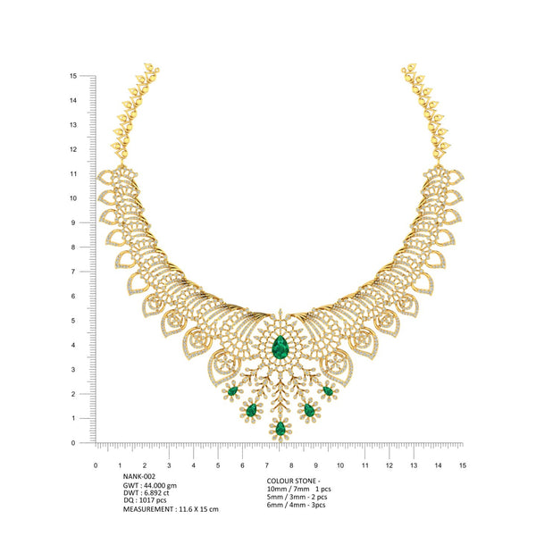 Emerald Peacock Royale Necklace hover image