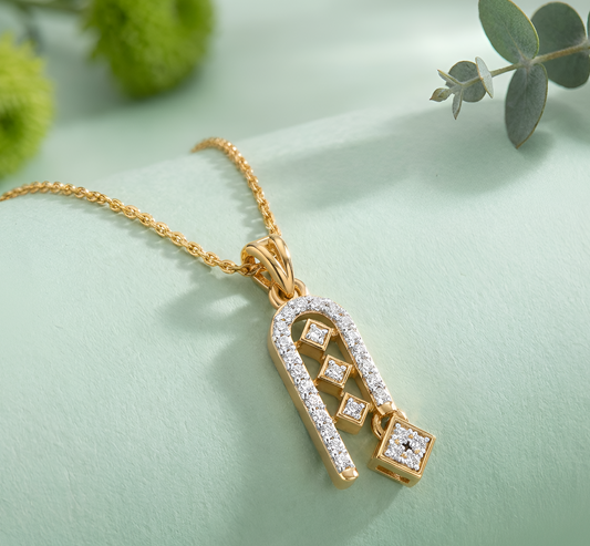 Twisted Love Knot Infinity Gold Pendant