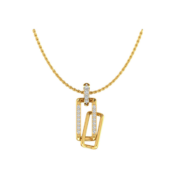 Marquise Eye Drop Gold Pendant hover image