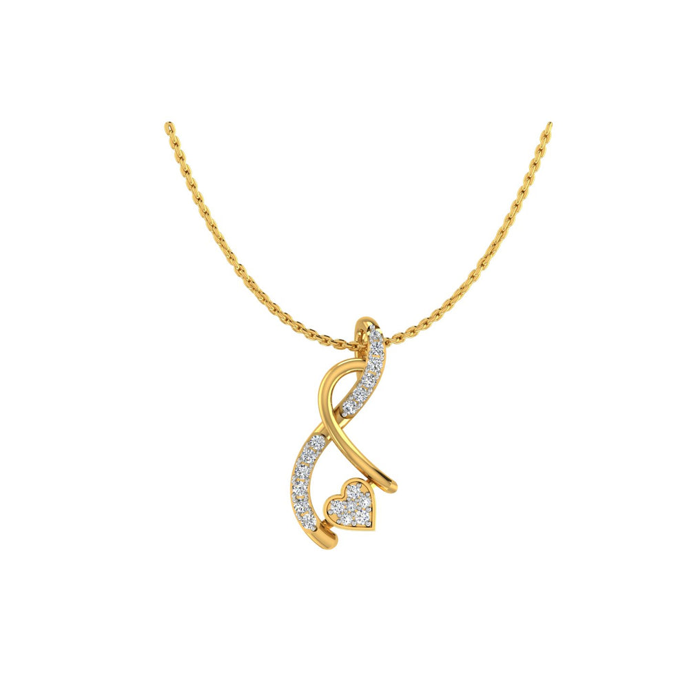 Eternal Heart Twist Pendant