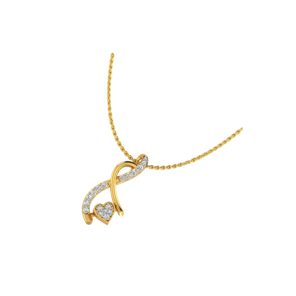 Eternal Heart Twist Pendant
