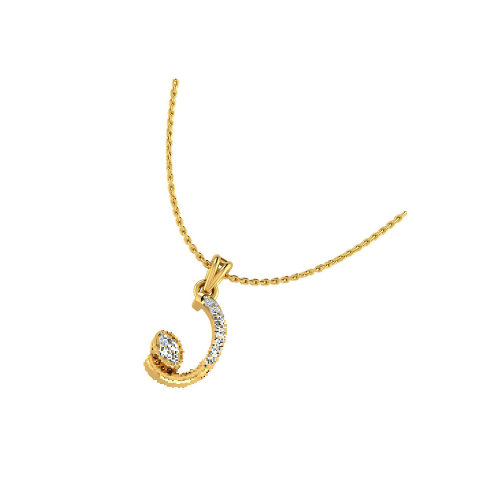 Celeste Crescent Pendant