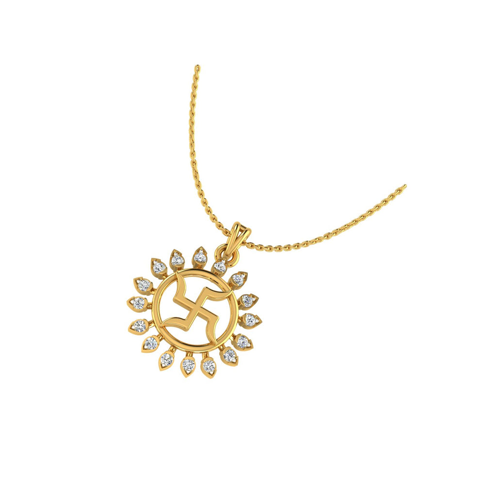 The Radiant Budding Leaf Pendant