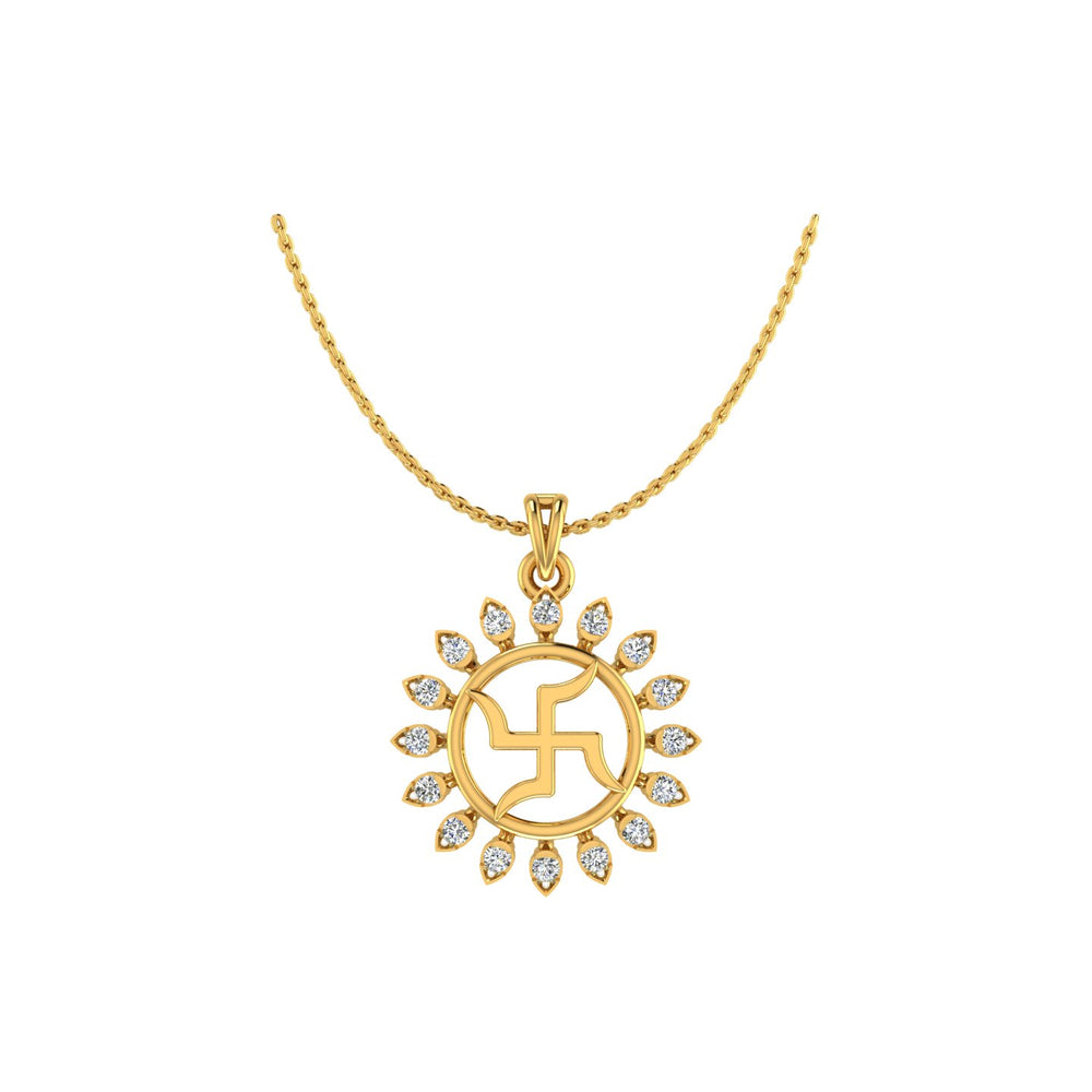 The Radiant Budding Leaf Pendant