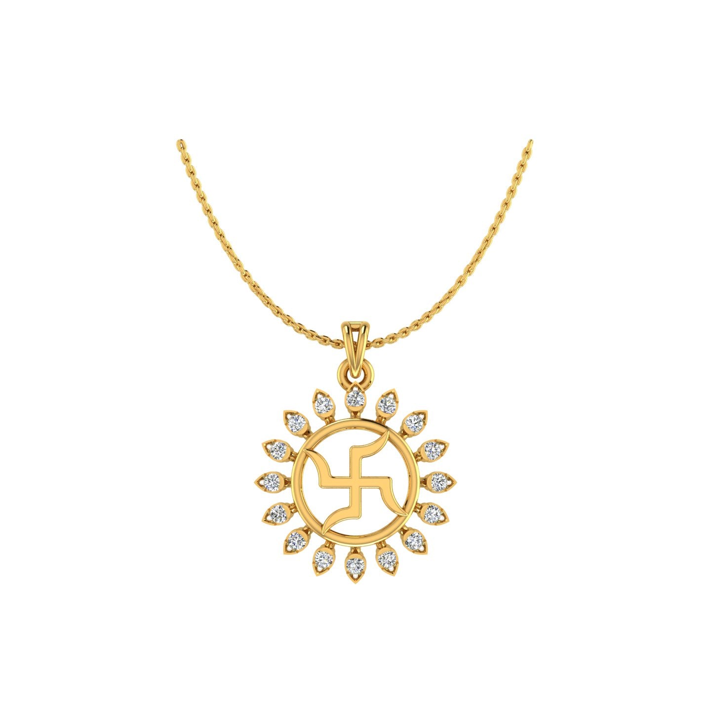 The Radiant Budding Leaf Pendant