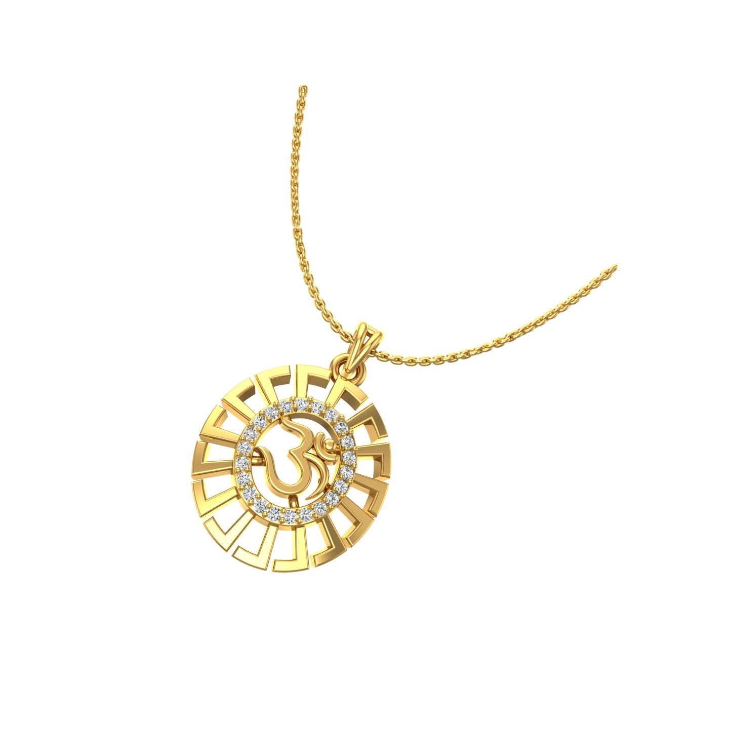 Om Gold Pendant