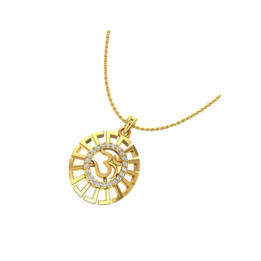 Om Gold Pendant