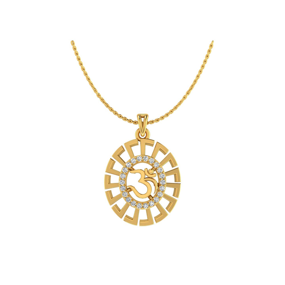 Om Gold Pendant