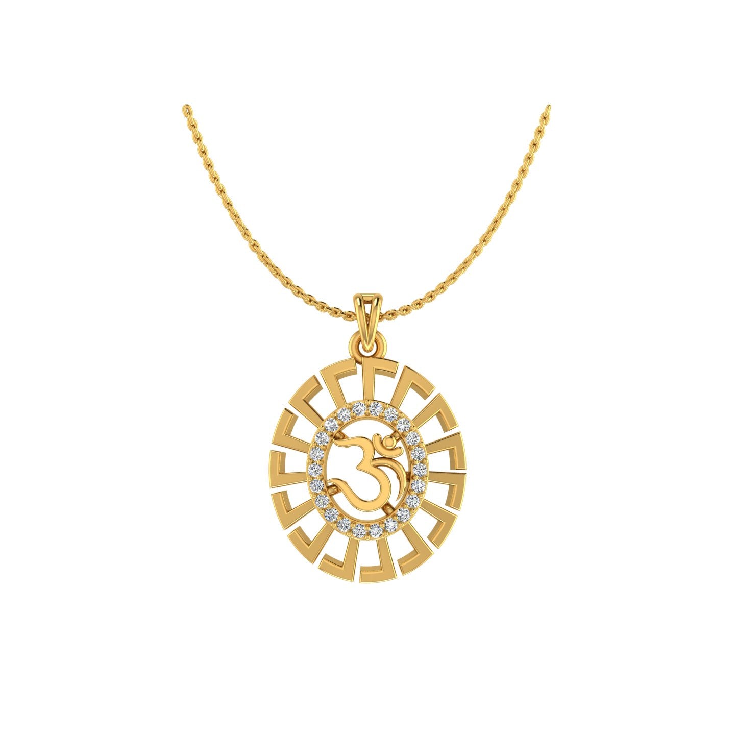 Om Gold Pendant