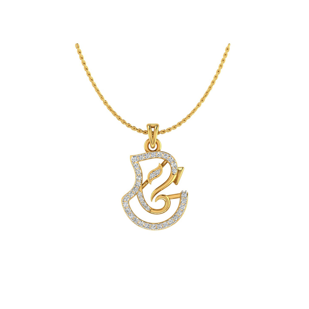 Lord Ganesha Gold Pendant