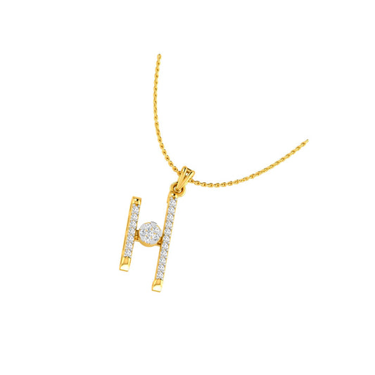 The Imperial Solitaire Initial "H" Pendant