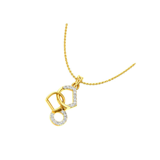 The Trinity Geometric Link Pendant
