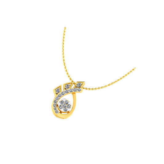 The Celestial Blossom Wave Pendant
