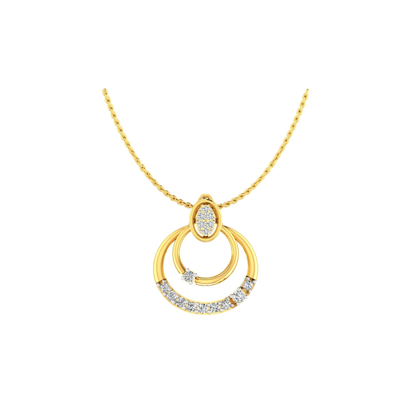 The Cosmic Orbit Triple Loop Pendant
