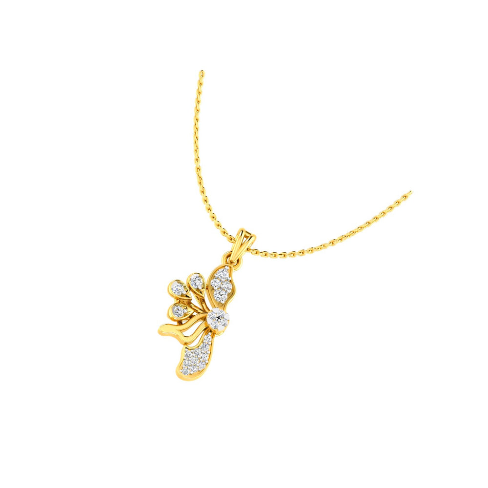 The Whimsical Butterfly Diamond Pendant