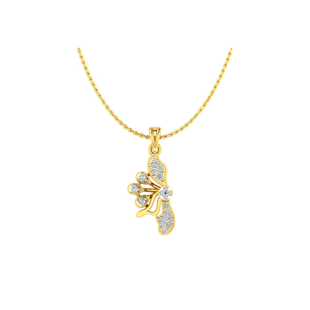 The Whimsical Butterfly Diamond Pendant