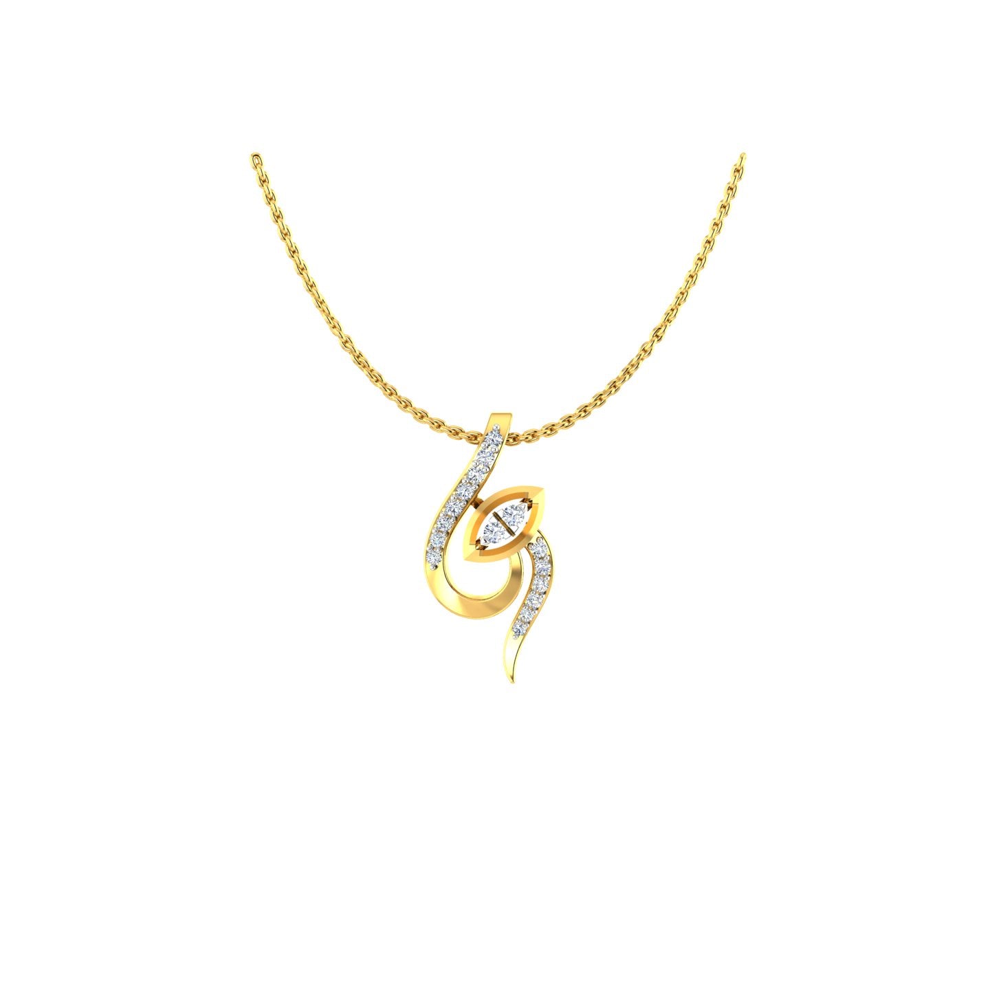 The Cosmic Eye Diamond Pendant