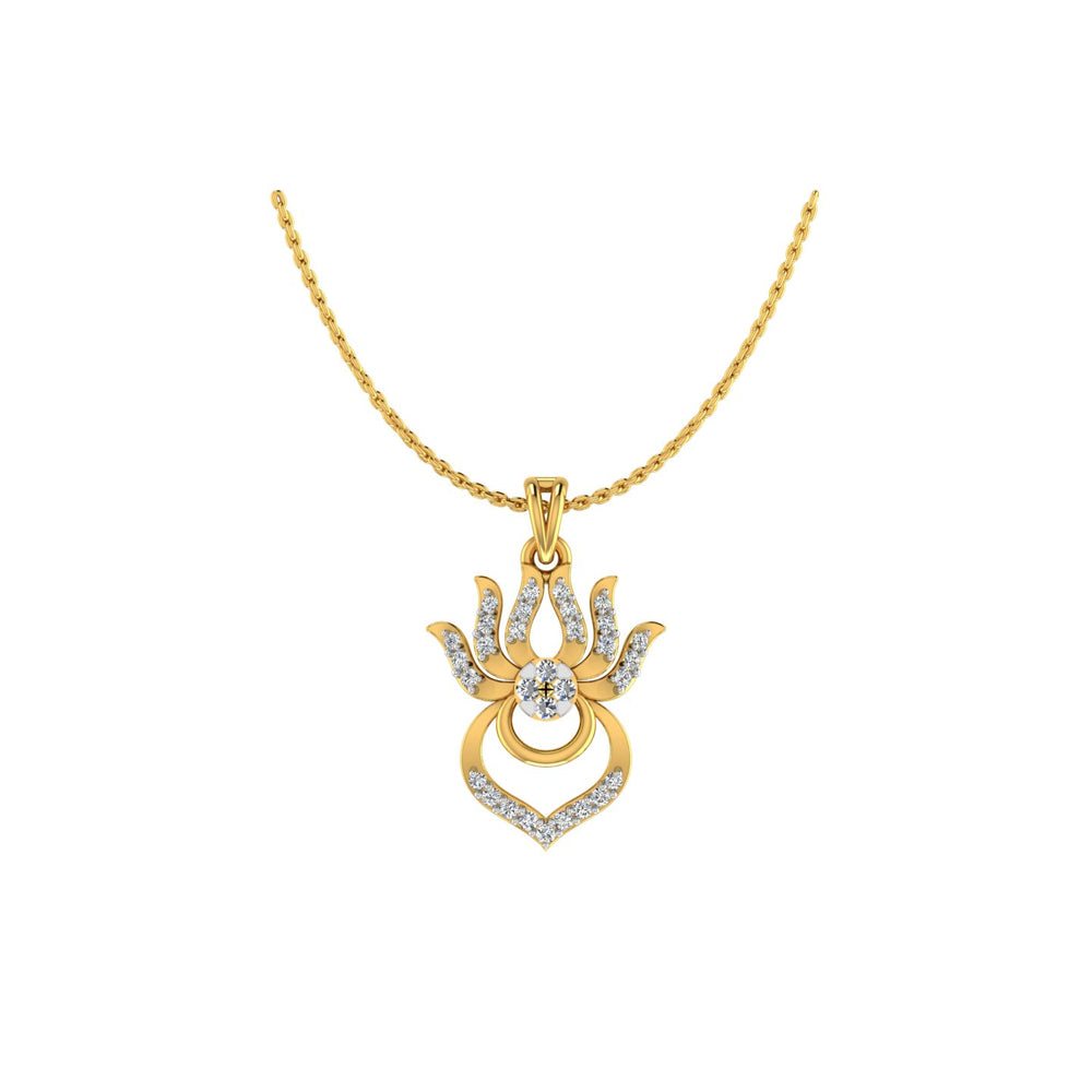 The Majestic Lotus Heart Pendant