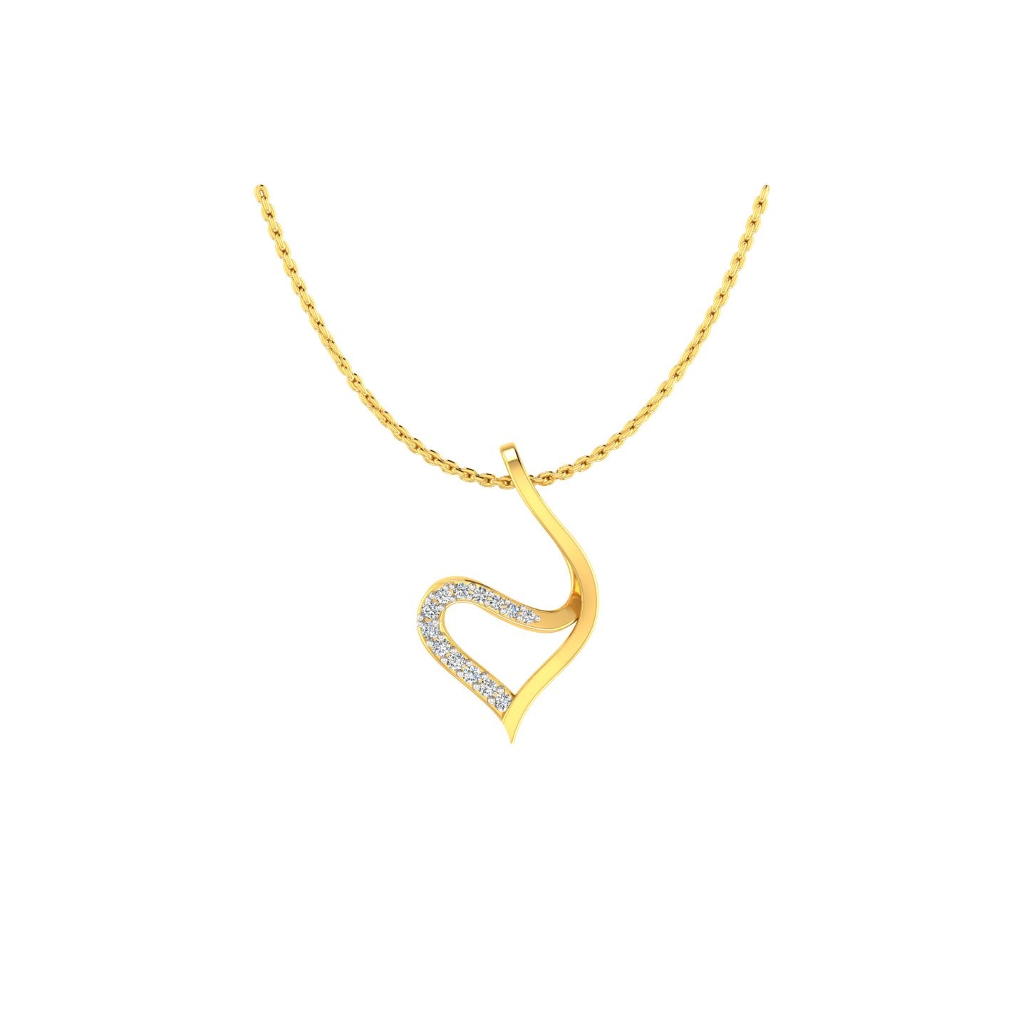 The Infinity Wave Ribbon Pendant