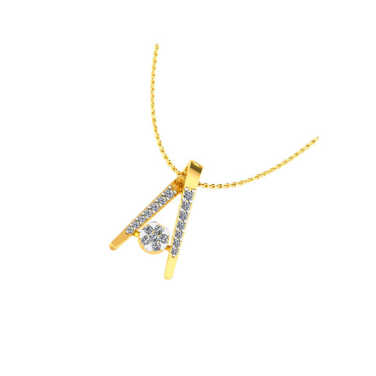The Imperial Solitaire Initial "A" Pendant
