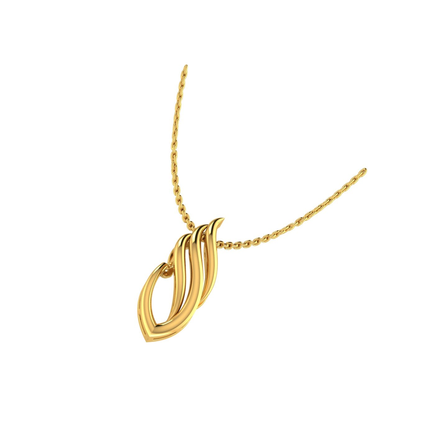 Aurora Leaf Pendant