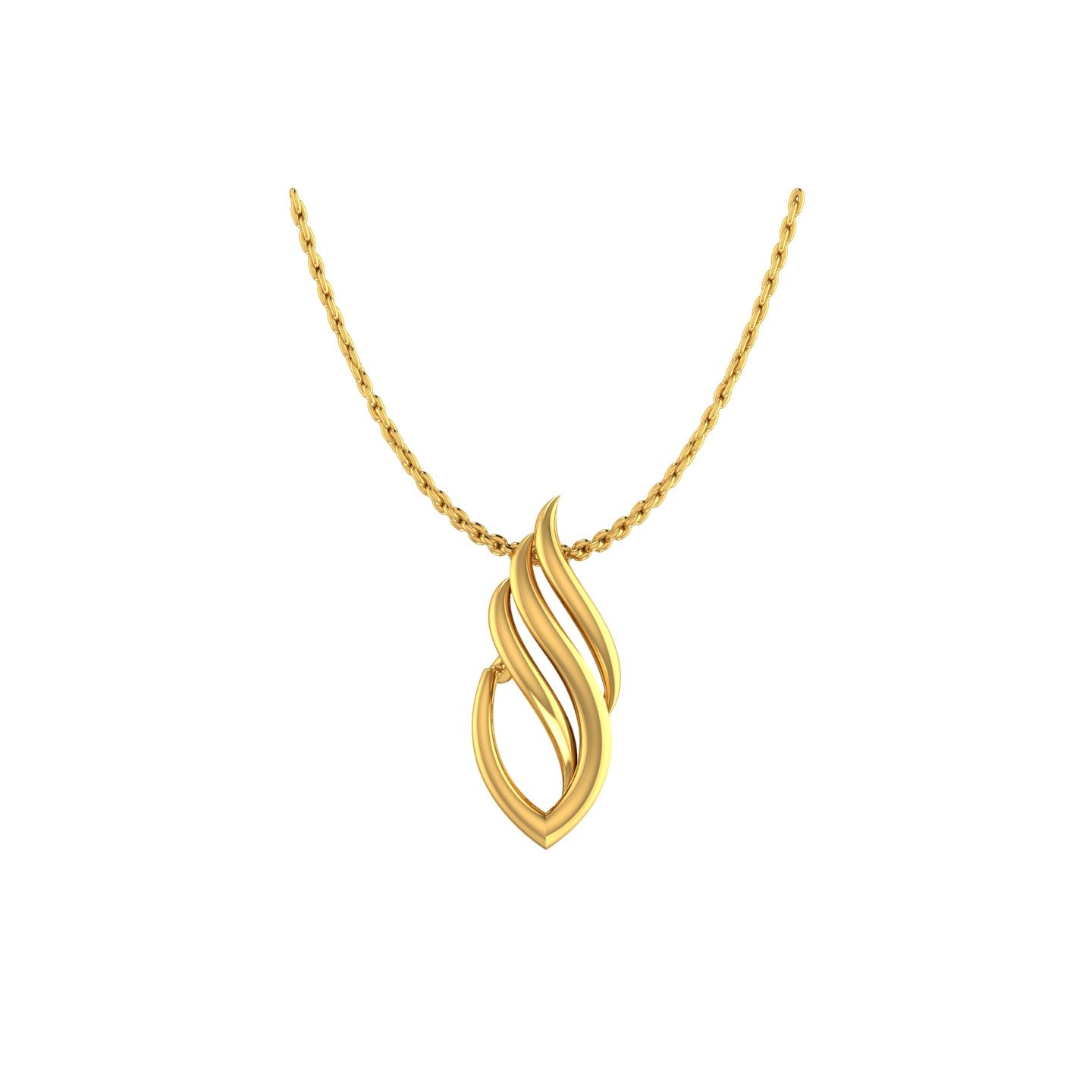 Aurora Leaf Pendant