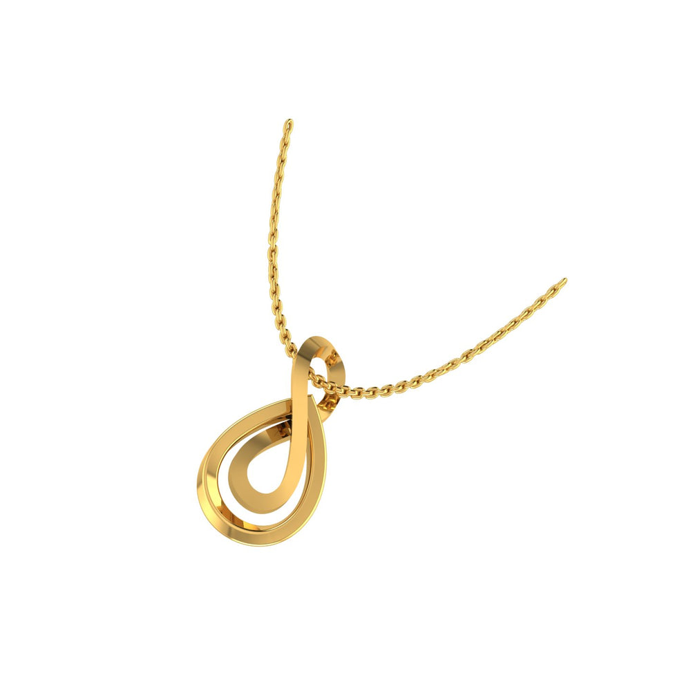 Golden Infinity Loop Pendant
