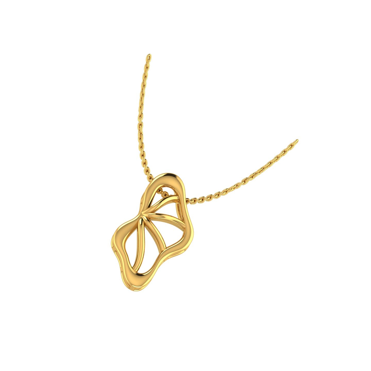 Golden Butterfly Pendant