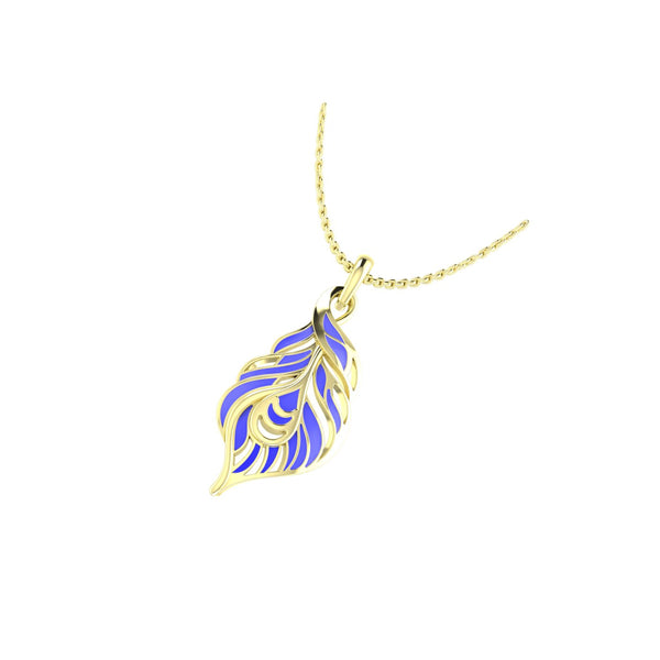 Royal Peacock Feather Pendant