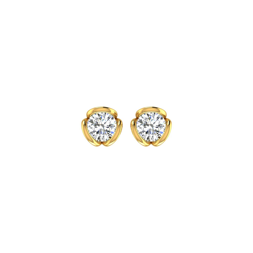 Tulip Bloom Solitaire Ear Tops