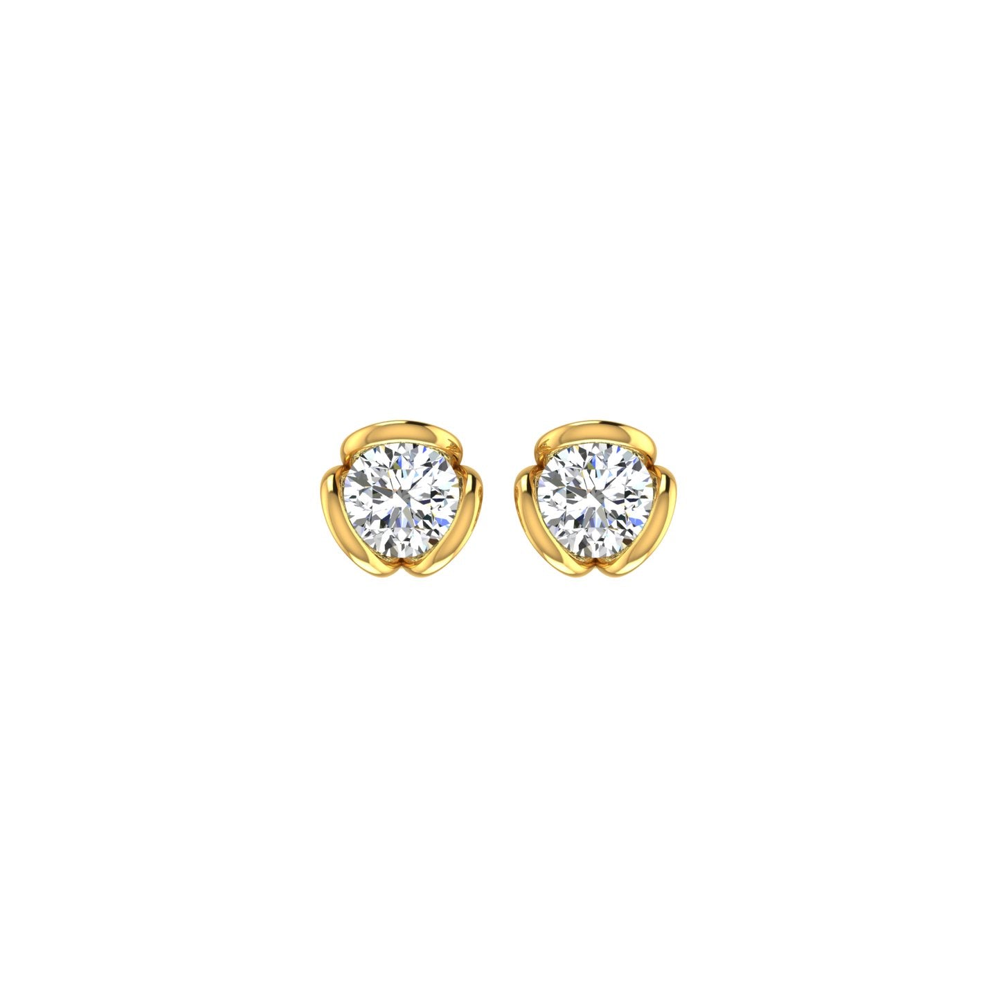 Tulip Bloom Solitaire Ear Tops