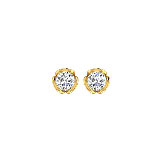Tulip Bloom Solitaire Ear Tops