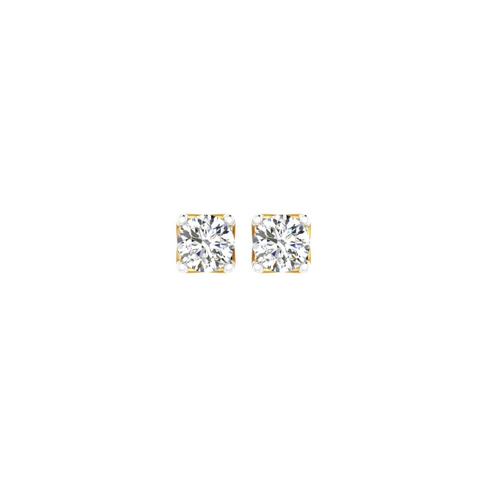 Royal Petal Solitaire Ear Tops