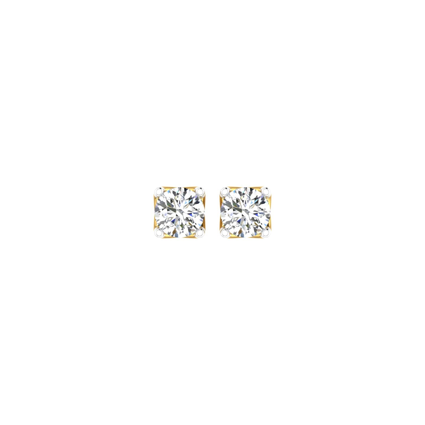 Royal Petal Solitaire Ear Tops