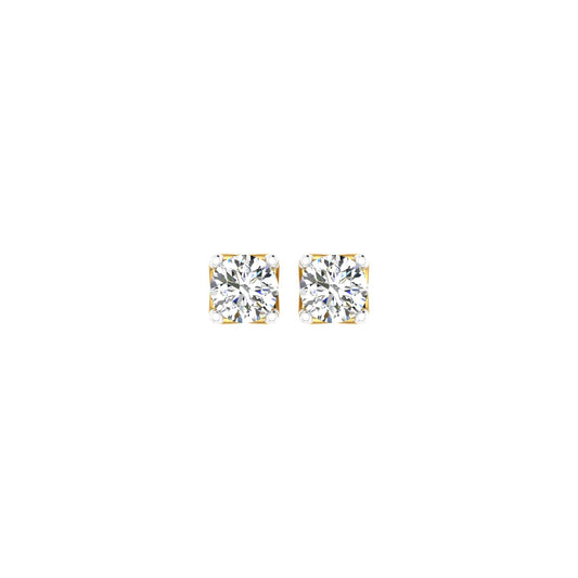 Royal Petal Solitaire Ear Tops