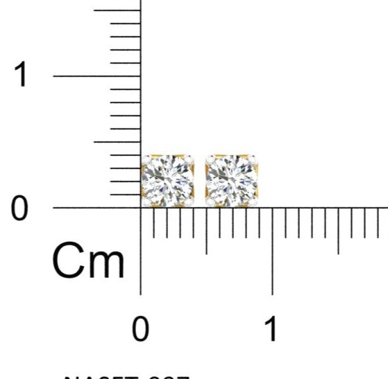 Royal Petal Solitaire Ear Tops