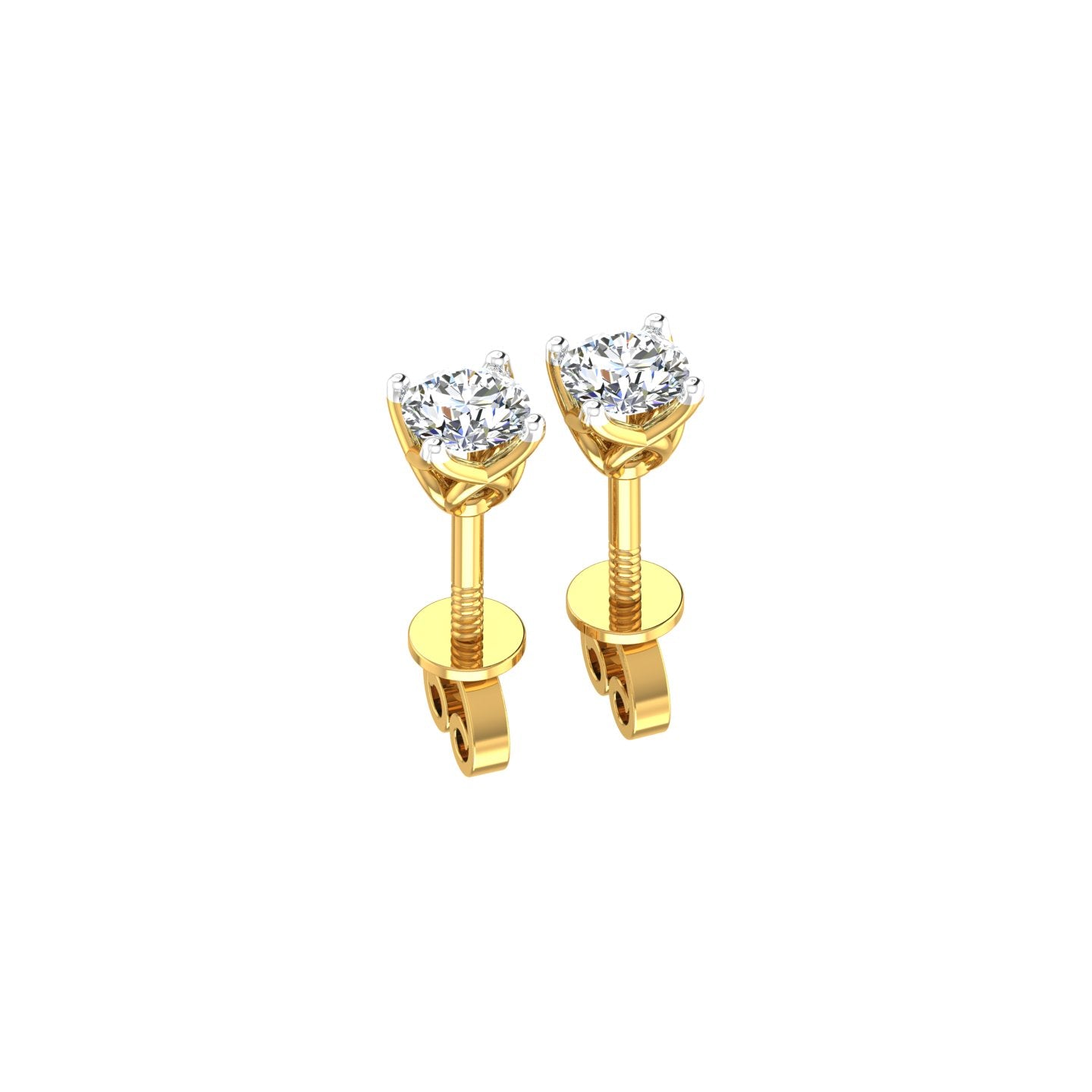 Royal Petal Solitaire Ear Tops