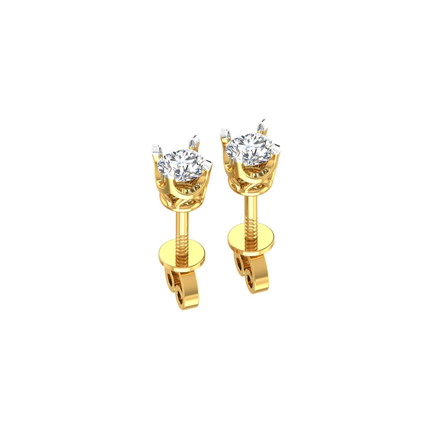 Celestial Orbit Solitaire Ear Tops
