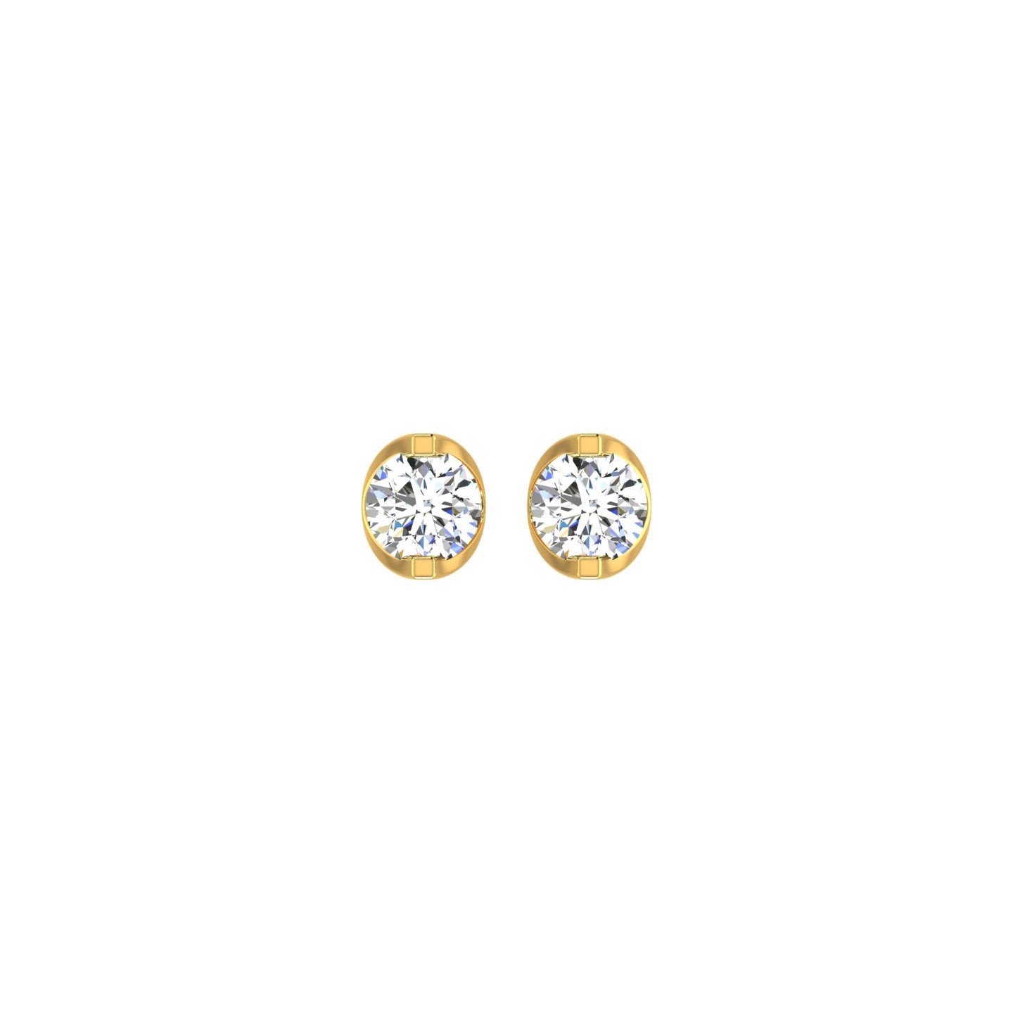 Trinity Twist Solitaire Ear Tops