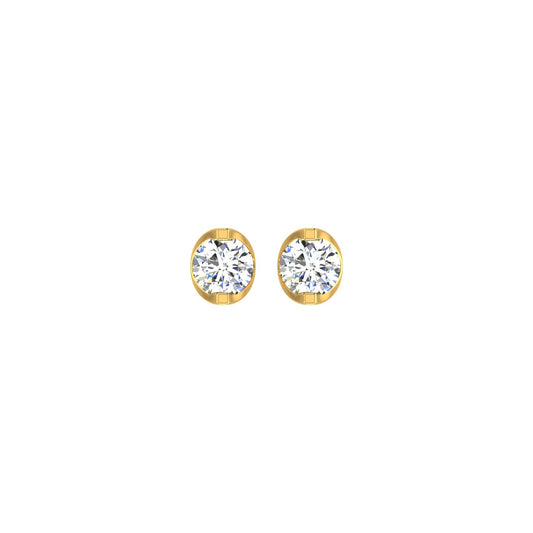 Trinity Twist Solitaire Ear Tops