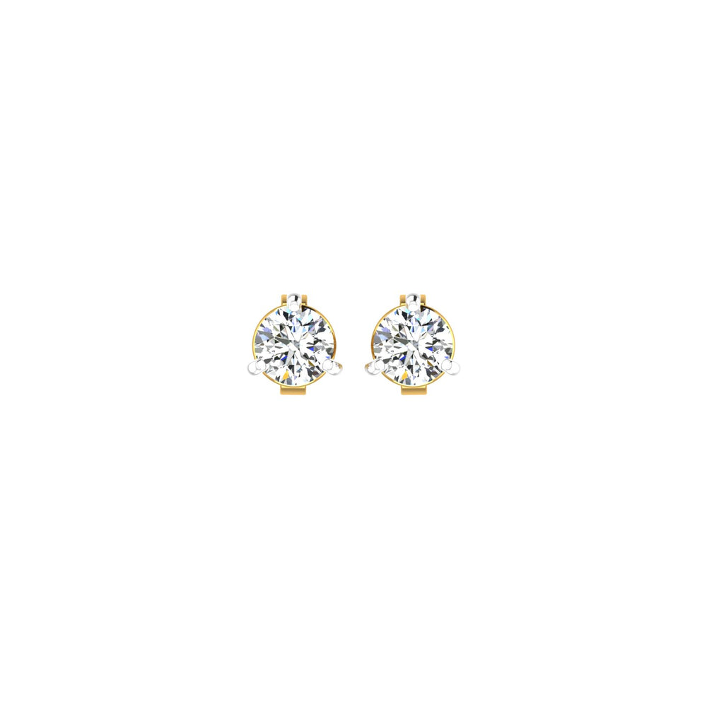 Royal Crown Solitaire Ear Tops