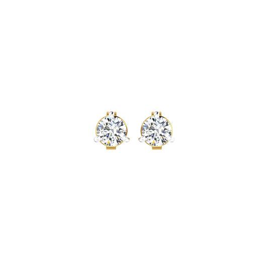 Royal Crown Solitaire Ear Tops