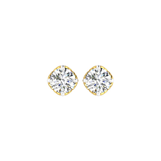 Regal Filigree Solitaire Ear Tops