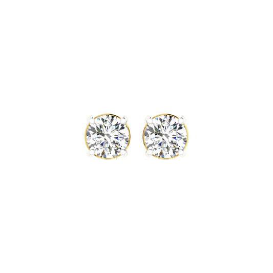 Royal Orbit Solitaire Ear Tops